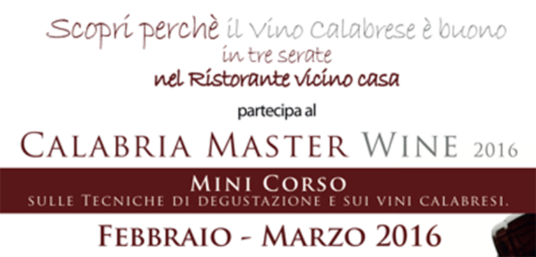 Calabria Master Wine, il vino calabrese in 3 serate