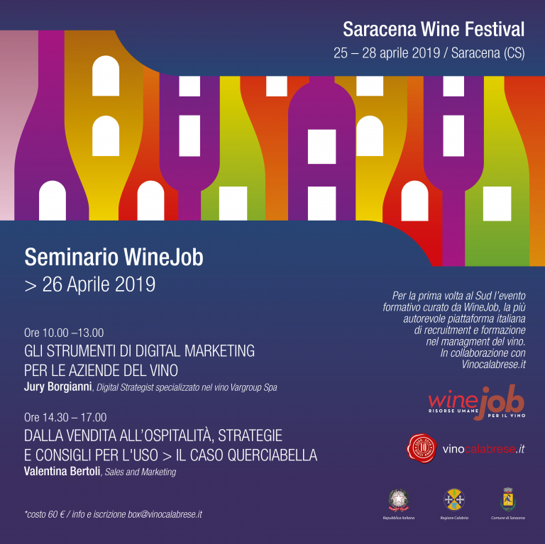 WineJob per la formazione professionale delle aziende del vino calabrese