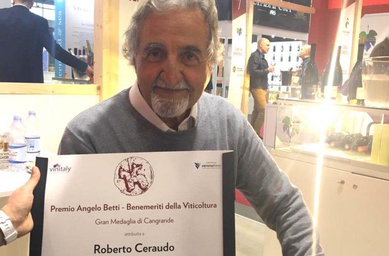 Roberto Ceraudo è il benemerito della viticoltura italiana 2019